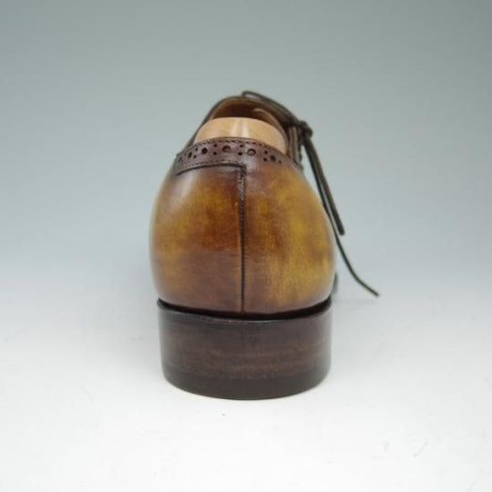 未使用★メッカリエロ UK6程度【★ハンドソーンウェルテッド製法】サイドレース MECCARIELLO★a558