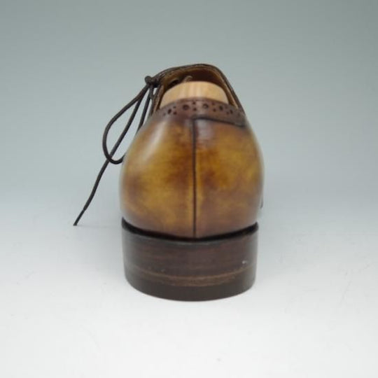 未使用★メッカリエロ UK6程度【★ハンドソーンウェルテッド製法】サイドレース MECCARIELLO★a558