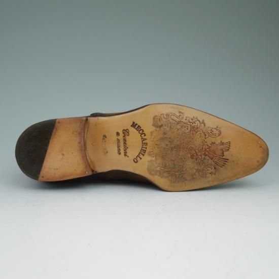 未使用★メッカリエロ UK6程度【★ハンドソーンウェルテッド製法】サイドレース MECCARIELLO★a558