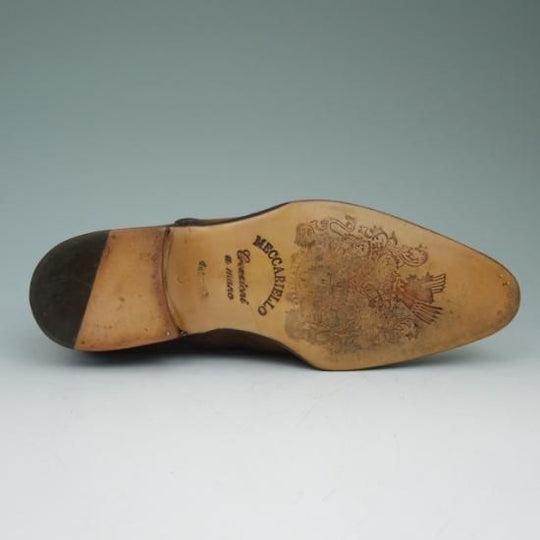 未使用★メッカリエロ UK6程度【★ハンドソーンウェルテッド製法】サイドレース MECCARIELLO★a558