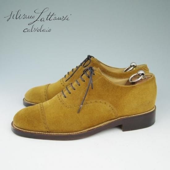 ★シルヴァノ・ラッタンジ UK8程度【定30万★クォーターブローグ】Silvano Lattanzi★a578