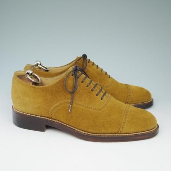 ★シルヴァノ・ラッタンジ UK8程度【定30万★クォーターブローグ】Silvano Lattanzi★a578