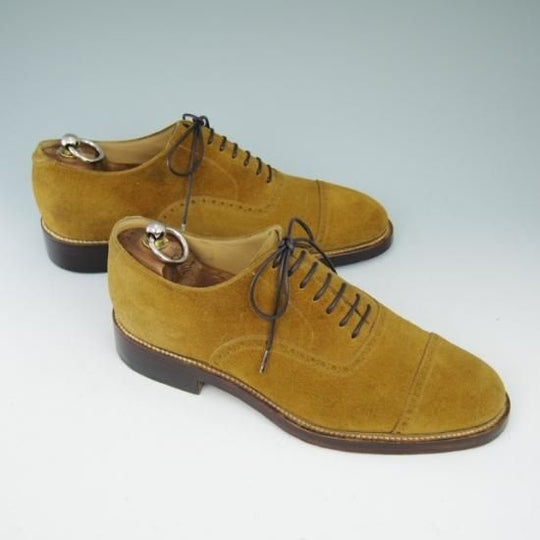 ★シルヴァノ・ラッタンジ UK8程度【定30万★クォーターブローグ】Silvano Lattanzi★a578