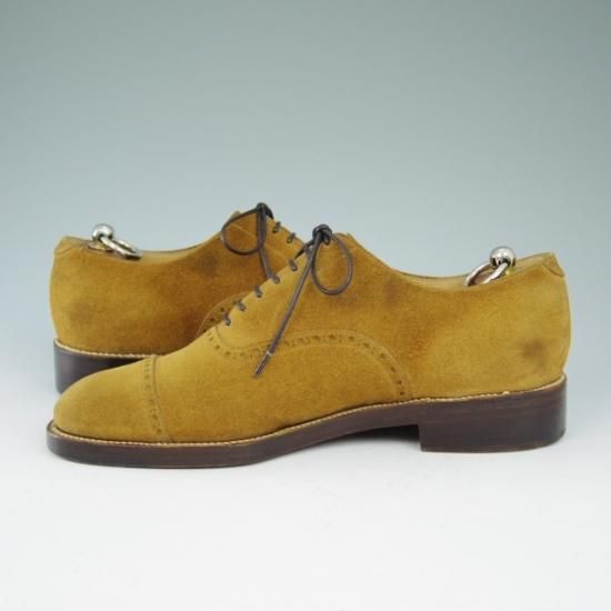 ★シルヴァノ・ラッタンジ UK8程度【定30万★クォーターブローグ】Silvano Lattanzi★a578