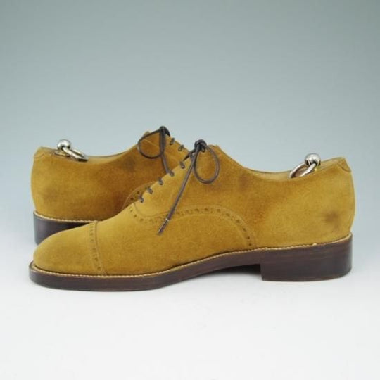 ★シルヴァノ・ラッタンジ UK8程度【定30万★クォーターブローグ】Silvano Lattanzi★a578