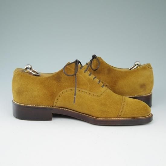 ★シルヴァノ・ラッタンジ UK8程度【定30万★クォーターブローグ】Silvano Lattanzi★a578