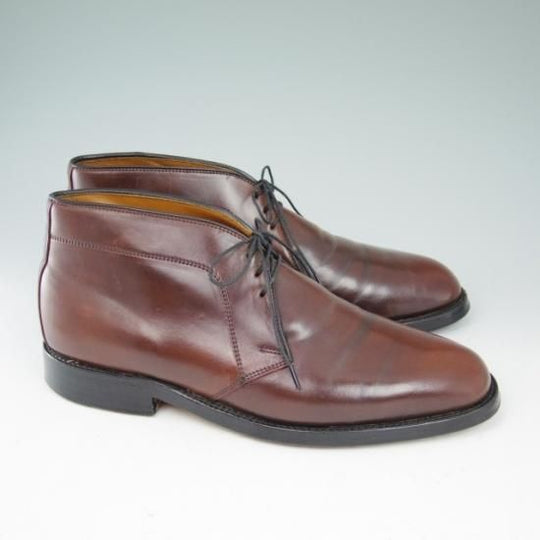 極上★(米)アレンエドモンズ 7.5E【定価15万円以上★コードバン/Chukka】チャッカブーツ/赤茶/メンズ/ALLEN EDMONDS★a587