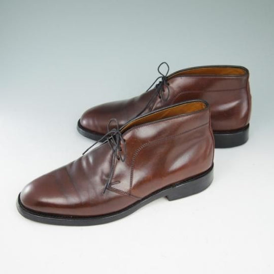 極上★(米)アレンエドモンズ 7.5E【定価15万円以上★コードバン/Chukka】チャッカブーツ/赤茶/メンズ/ALLEN EDMONDS★a587