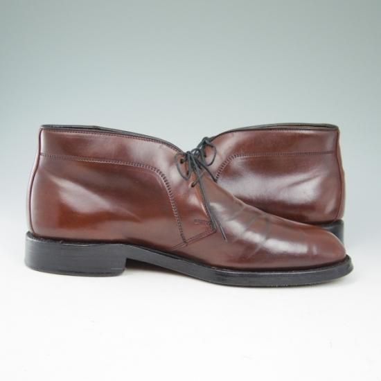 極上★(米)アレンエドモンズ 7.5E【定価15万円以上★コードバン/Chukka】チャッカブーツ/赤茶/メンズ/ALLEN EDMONDS★a587