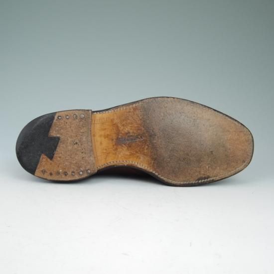 極上★(米)アレンエドモンズ 7.5E【定価15万円以上★コードバン/Chukka】チャッカブーツ/赤茶/メンズ/ALLEN EDMONDS★a587