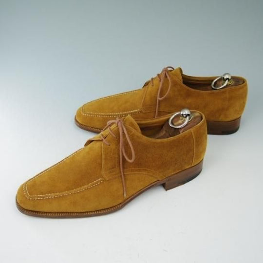 極美品★ボノーラ 6.5【★スエード/Uチップ/ハンドソーンウェルテッド】BONORA/旧ボノーラ★a598