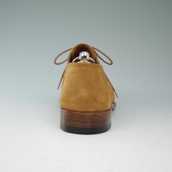 極美品★ボノーラ 6.5【★スエード/Uチップ/ハンドソーンウェルテッド】BONORA/旧ボノーラ★a598