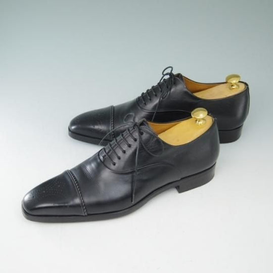 極美品★サントーニ 5.5【★セミブローグ】Santoni★a599