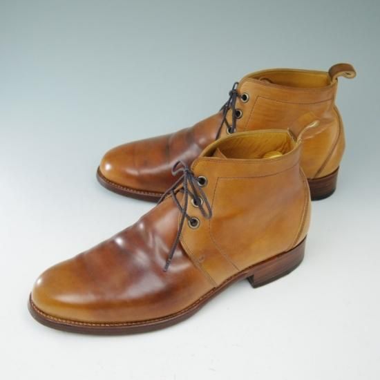 極上★ショセ 42/26cm【コードバン★ナチュラル】チャッカブーツ/Chausser★a601