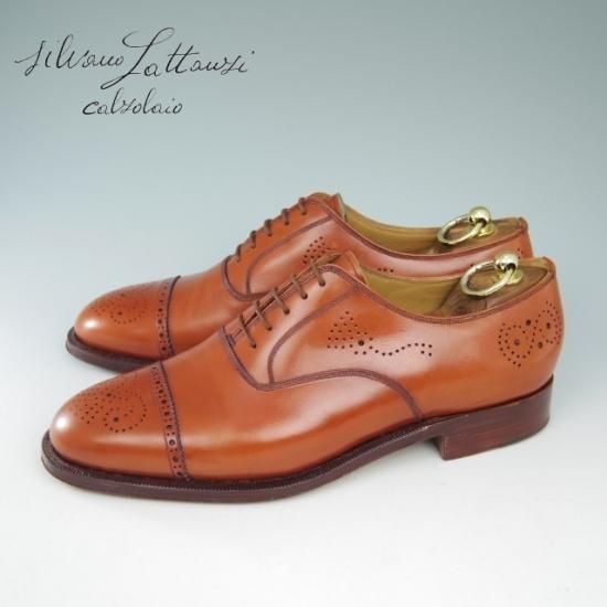 ほぼ新品★シルヴァノ・ラッタンジ 8.5【★セミブローグ/サンモトヤマ別注】Silvano Lattanzi★a604