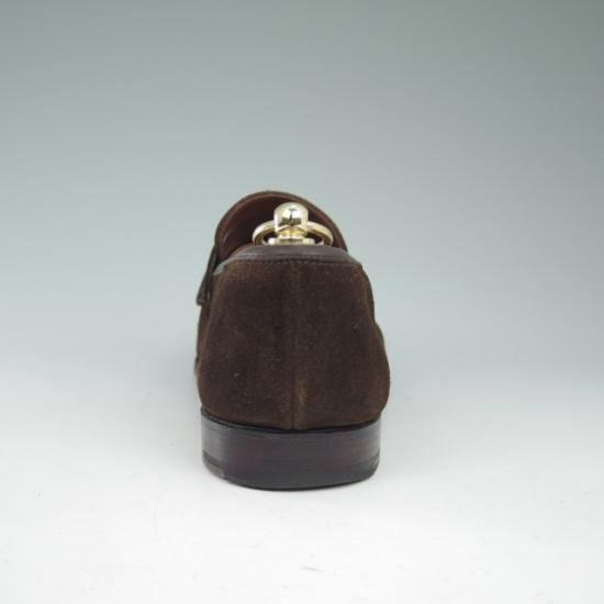 極上★クロケット&ジョーンズ 8E【★コインローファー/スエード/Trading Post別注】Crockett＆Jones★a612