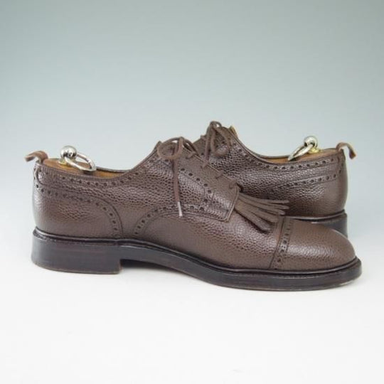 美品★クロケット&ジョーンズ UK7/US7.5D【★ブルックスブラザーズ別注/ブラックフリース】Crockett＆Jones★a613