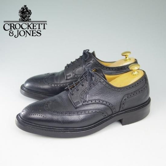 極美品★クロケット&ジョーンズ UK6.5【★325ラスト/カントリー/フルブローグ/(英)CORDINGS別注】Crockett＆Jones★a614