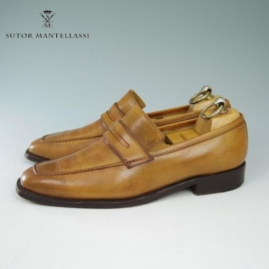 極上★(伊)ストール・マンテラッシ 38【定価10万以上★/コインローファー】SUTOR MANTELLASSI★a623