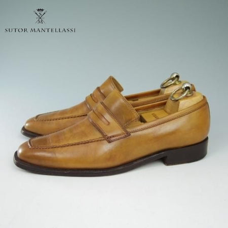 極上★(伊)ストール・マンテラッシ 38【定価10万以上★/コインローファー】SUTOR MANTELLASSI★a623