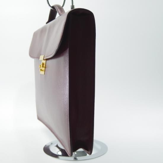 希少★美品 Valextra シャーロックホームズ ビジネスバッグ キー付 黒 Valextra（ヴァレクストラ） 美品 シャーロックホームズロック