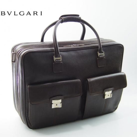 極上★ブルガリ【★オーバーナイト 大型ブリーフケース】メンズ ビジネス トランク バッグ/BVLGARI★N4643