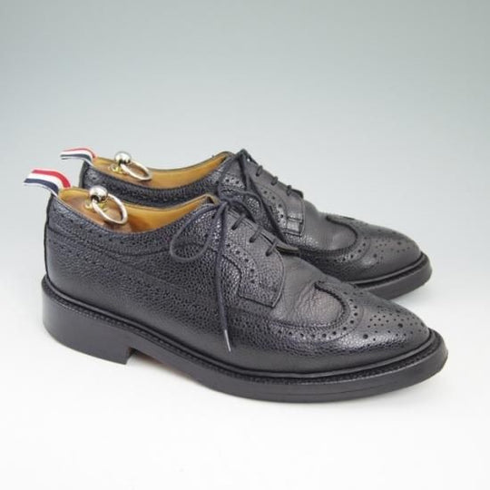 極上★トムブラウン UK7/US8【★ロングウイング/THOM BROWNE別注】シューズ靴/サンダース製/SANDERS★a628