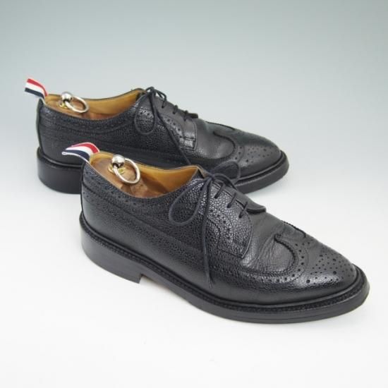 極上★トムブラウン UK7/US8【★ロングウイング/THOM BROWNE別注】シューズ靴/サンダース製/SANDERS★a628