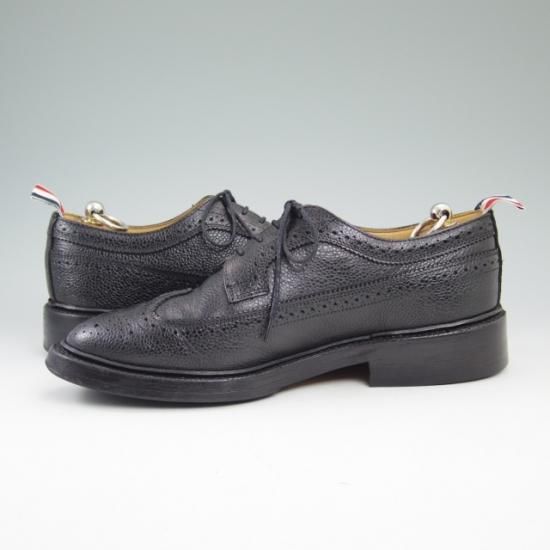 THOM BROWNE トムブラウン ブーツ 黒 2021324S0008 Men's Boots - Wingtip & Dress Boots | Thom Browne