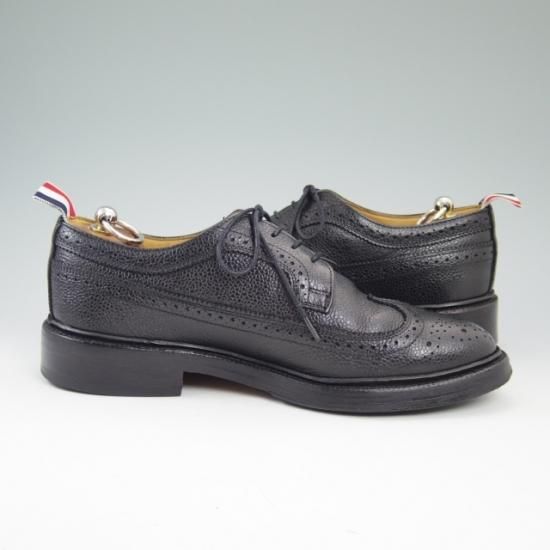 極上★トムブラウン UK7/US8【★ロングウイング/THOM BROWNE別注】シューズ靴/サンダース製/SANDERS★a628