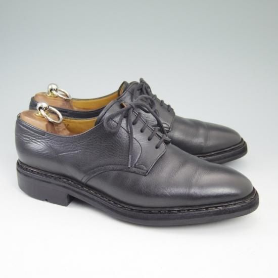 極上★ジョンロブ UK【★オスロー/OSLO】プレーントゥ/シボ革/アシュビーソール/黒/JOHN LOBB★a632