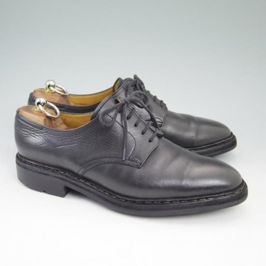 極上★ジョンロブ UK【★オスロー/OSLO】プレーントゥ/シボ革/アシュビーソール/黒/JOHN LOBB★a632