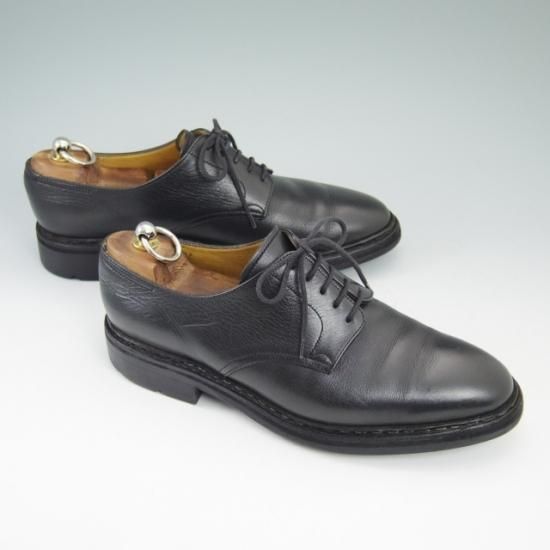 極上★ジョンロブ UK【★オスロー/OSLO】プレーントゥ/シボ革/アシュビーソール/黒/JOHN LOBB★a632