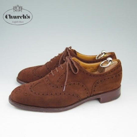 極上★チャーチ 70F【★73ラスト/超希少!!アンテロープ革/REAL CAPE BUCK/Buck V/フルブローグ】Church's★a634