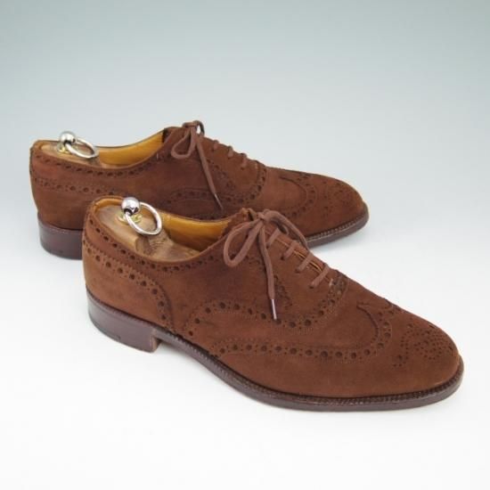 極上★チャーチ 70F【★73ラスト/超希少!!アンテロープ革/REAL CAPE BUCK/Buck V/フルブローグ】Church's★a634