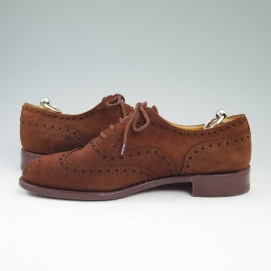 極上★チャーチ 70F【★73ラスト/超希少!!アンテロープ革/REAL CAPE BUCK/Buck V/フルブローグ】Church's★a634