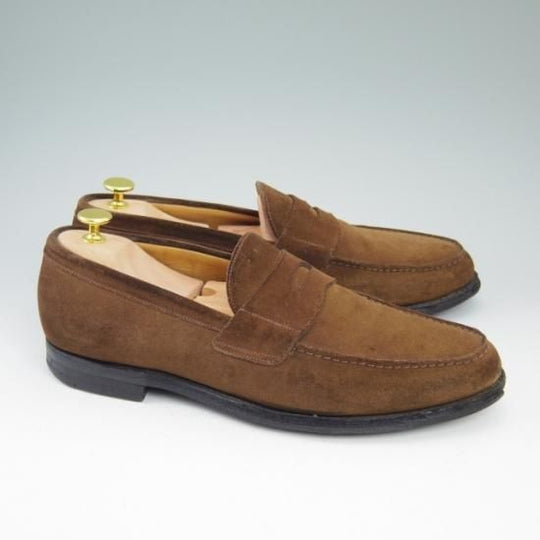 極上★チャーチ 100F/UK10【★106ラスト/コインローファー/スエード】Church's★a635