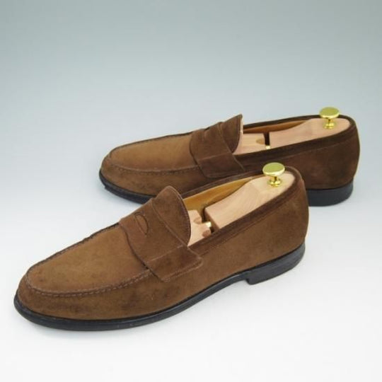 極上★チャーチ 100F/UK10【★106ラスト/コインローファー/スエード】Church's★a635