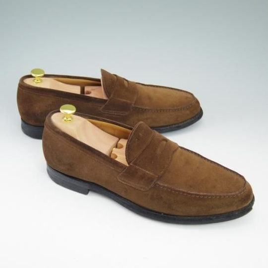 極上★チャーチ 100F/UK10【★106ラスト/コインローファー/スエード】Church's★a635