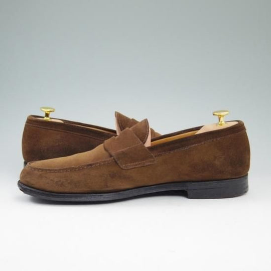 極上★チャーチ 100F/UK10【★106ラスト/コインローファー/スエード】Church's★a635