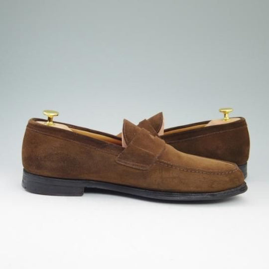 極上★チャーチ 100F/UK10【★106ラスト/コインローファー/スエード】Church's★a635