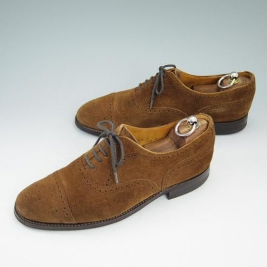 極上★トリッカーズ UK7【★スエード/セミブローグ/ダイナイトソール】Corniche By Tricker's★a637