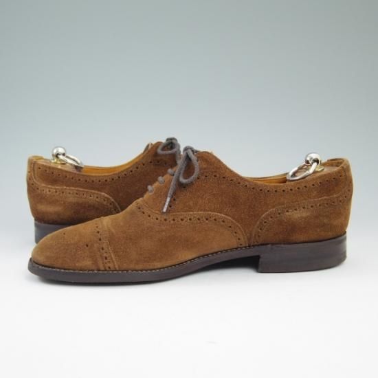 極上★トリッカーズ UK7【★スエード/セミブローグ/ダイナイトソール】Corniche By Tricker's★a637