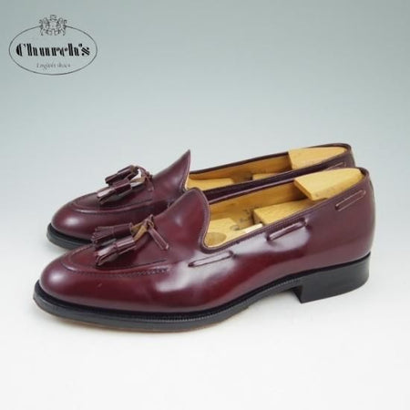 極美品★チャーチ 70F【★93ラスト/3都市/ブックバインダーカーフ/タッセルローファー/KEATS/キーツ】Church's★a640