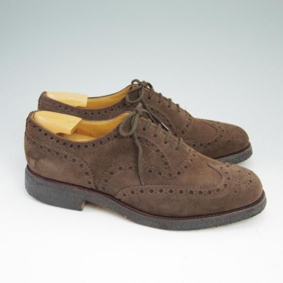 美品★定価8.8万/チャーチ 60F【★81ラスト/3都市/fairfield/フェアフィールド/フルブローグ/スエード】Church's★a641