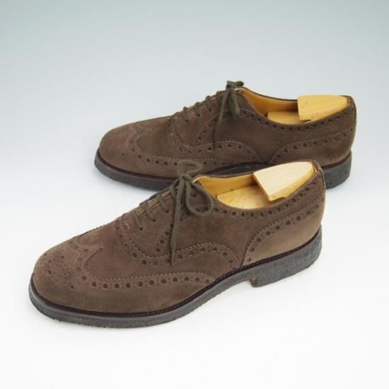 美品★定価8.8万/チャーチ 60F【★81ラスト/3都市/fairfield/フェアフィールド/フルブローグ/スエード】Church's★a641