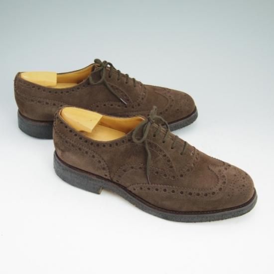 美品★定価8.8万/チャーチ 60F【★81ラスト/3都市/fairfield/フェアフィールド/フルブローグ/スエード】Church's★a641