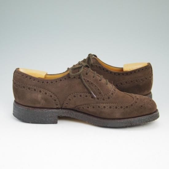 美品★定価8.8万/チャーチ 60F【★81ラスト/3都市/fairfield/フェアフィールド/フルブローグ/スエード】Church's★a641