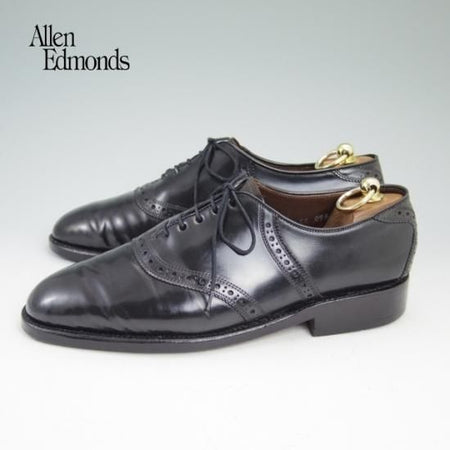 極上★(米)アレンエドモンズ 7EE【定価10万円以上★コードバン仕様/サドルシューズ】黒/メンズ/ALLEN EDMONDS★a648
