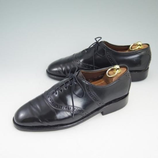 極上★(米)アレンエドモンズ 7EE【定価10万円以上★コードバン仕様/サドルシューズ】黒/メンズ/ALLEN EDMONDS★a648